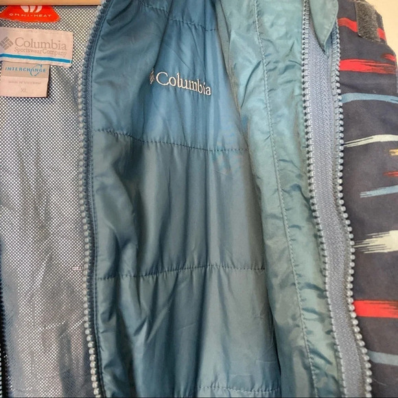 Columbia Kids Jacket - Blue with Red and Yellow Accents - Picture 10 of 12